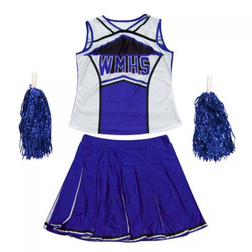 Spandex & Polyester Sexy Cheerleaders Costume & three piece printed letter Set
