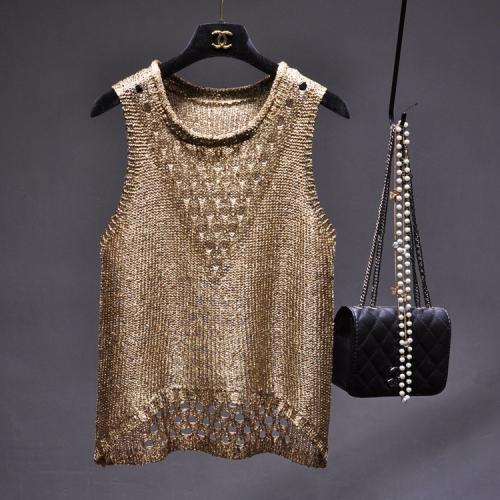 Polyester Slim Tank Top Solid PC