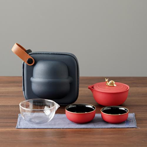 Ceramics Portable Tea Set durable & multiple pieces Set