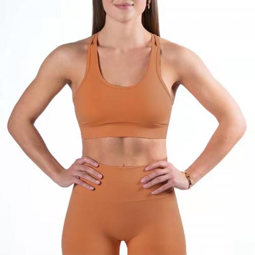 Polyamide & Cotton Women Yoga Clothes Set & two piece & sweat absorption Sport Bra & short pants Solid Set