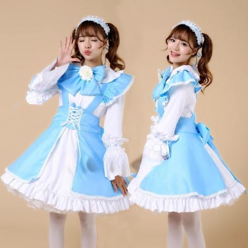 Polyester Sexy Maid Kostüm, mehr Farben zur Auswahl,  Stück