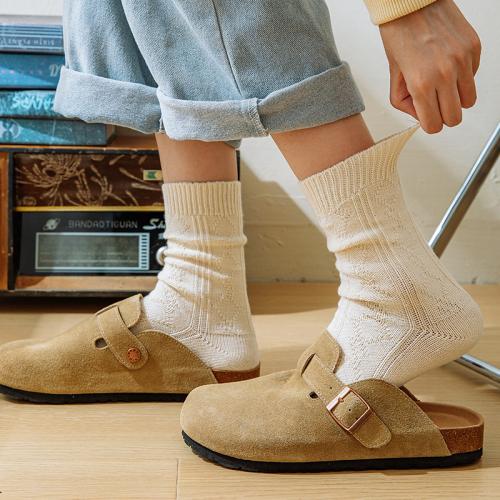 Cotone Dámské kotníkové ponožky Žakárové Prokládané Bianco : Mnoho