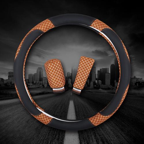 Fiber & Viscose Steering Wheel Cover hardwearing & anti-skidding & breathable patchwork PC