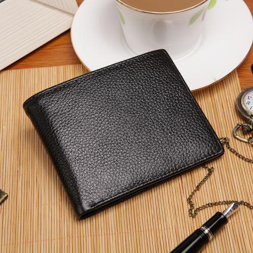 Full Grain Cowhide Leather Wallet Multi Card Organizer & soft surface & portable Solid PC