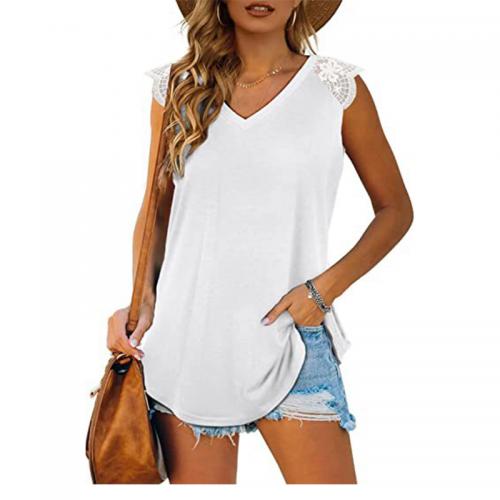 Cotton Women Sleeveless T-shirt & loose PC
