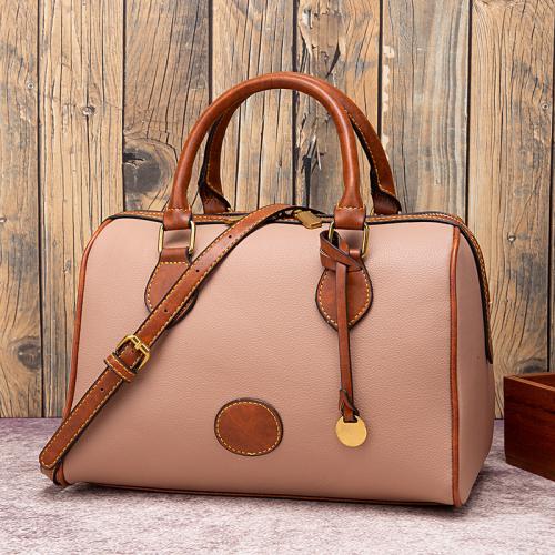 PU Leather Handbag attached with hanging strap Solid PC