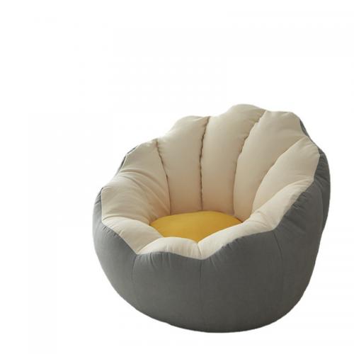 Cotton Linen Soft Beanbag Sofa durable Expanded Polystyrene PC