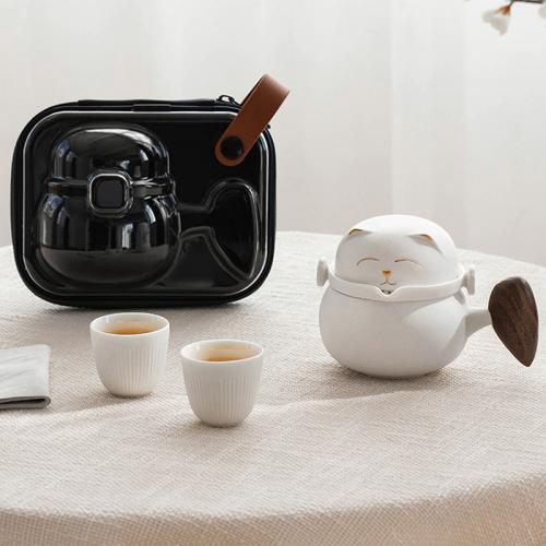 Ceramics Portable Tea Set durable & multiple pieces handmade Set