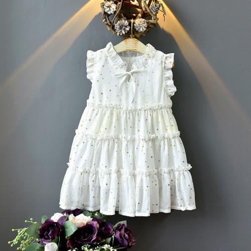 Polyester & Katoen Meisje Eendelige jurk Afgedrukt sterpatroon meer kleuren naar keuze stuk