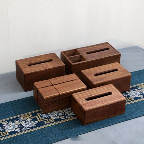Solid Wood Tissue Box Solid brown PC