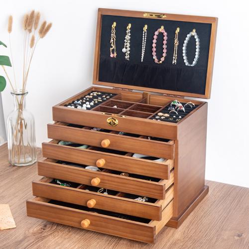Solid Wood Jewelry Storage Case Solid PC
