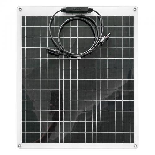 18V 50W used as power bank Monocrystalline Solar Panel rectangle black PC