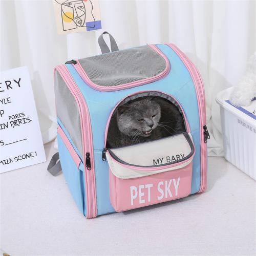 Oxford Pet Backpack breathable printed letter PC