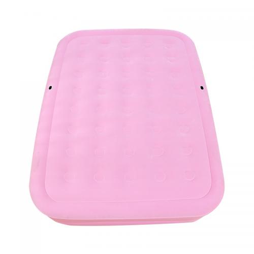 Flocado de tela de PVC Colchón de cama inflable, rosado,  trozo