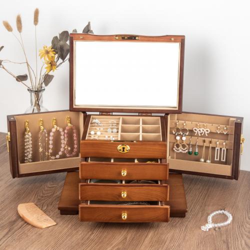 Solid Wood Jewelry Storage Case  Solid PC