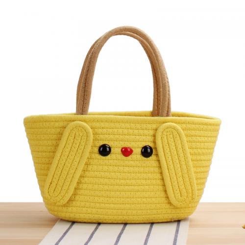 Cotton Cord Easy Matching Handbag Cute yellow PC