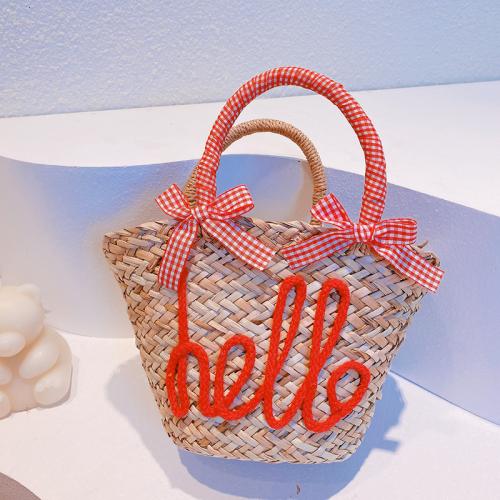 Straw Easy Matching Woven Tote letter PC