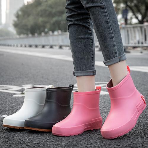 PVC Rain Boots  Solid Pair