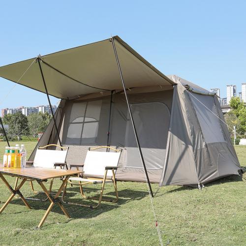 Polyester Fabrics & Oxford windproof Tent portable & sun protection & waterproof patchwork Solid camel PC