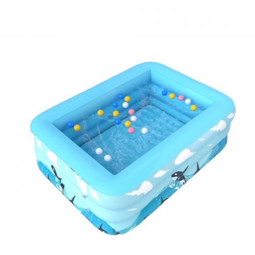 PVC Inflatable Pool portable blue PC