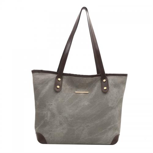 PU Leather & Denim Tote Bag & Easy Matching Shoulder Bag large capacity PC