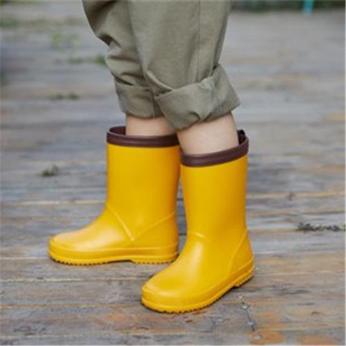 Silicone Waterproof Rain Boots for children & anti-skidding Solid Pair