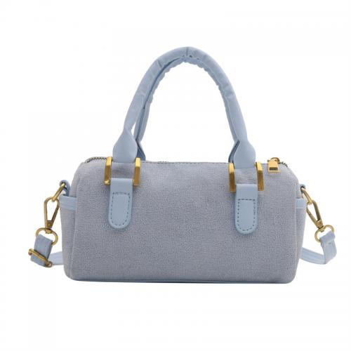 PU Leather & Suede Easy Matching Handbag attached with hanging strap PC