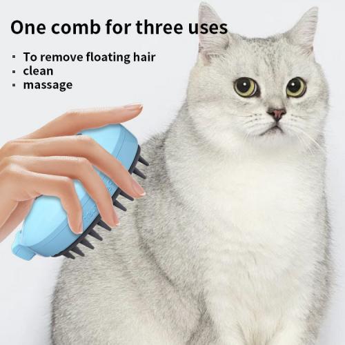 ABS & Silicone Pet Cleaning Brush massage Solid PC