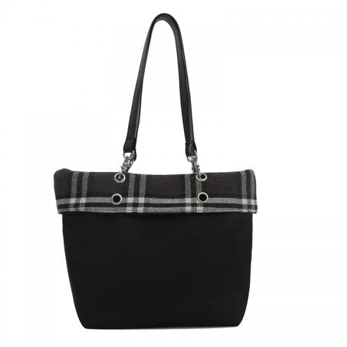 Oxford Tote Bag & Easy Matching Shoulder Bag large capacity black PC