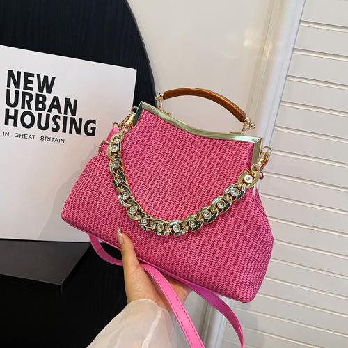 PU Leather Easy Matching Clutch Bag with chain Solid PC