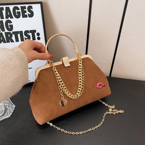 PU Leather & Polyester Easy Matching Handbag with chain Solid PC