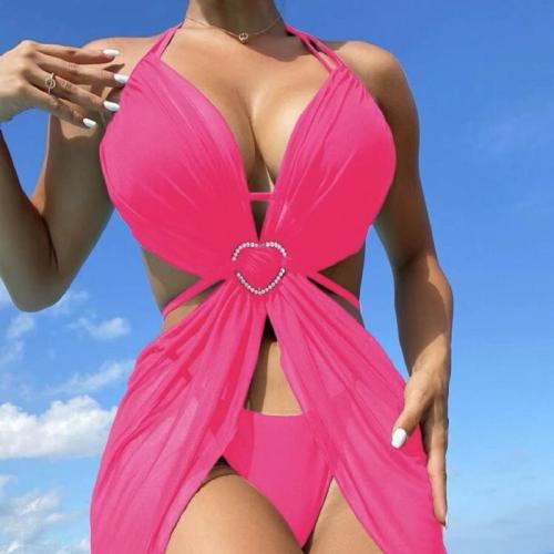 Polyester Bikini Solide plus de couleurs pour le choix Ensemble