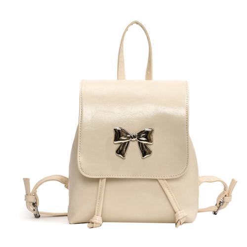 PU Leather Easy Matching Backpack bowknot pattern PC