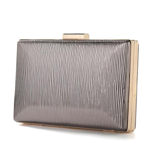 Polyester hard-surface & Easy Matching Clutch Bag silver PC