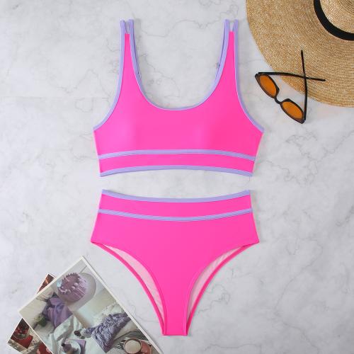 Polyester Tankinis Set slimming & two piece patchwork Set