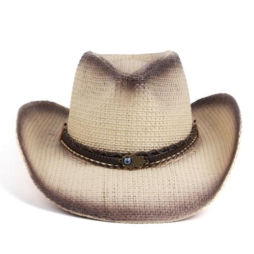 Paja Sombrero de vaquero del oeste, más colores para elegir,  trozo