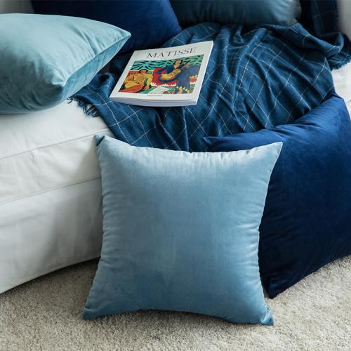 Velvet Throw Pillow Covers plain dyed Solid PC