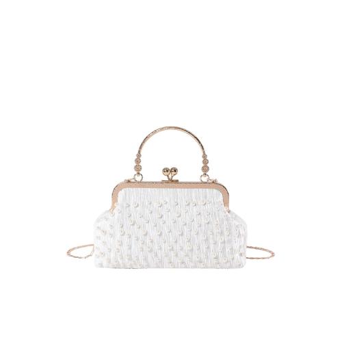 Cloth Easy Matching Handbag attached with hanging strap Plastic Pearl PC