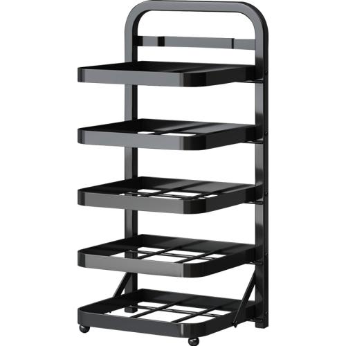 Carbon Steel Punch-free & foldable Shelf Wall Hanging black PC