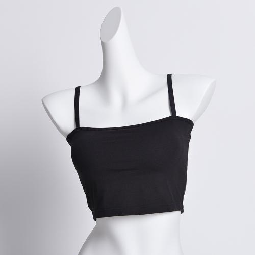 Viscose with bra Camisole & off shoulder & breathable Solid PC