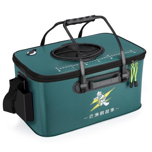 EVA foldable & Multifunction Fishing bucket portable green PC