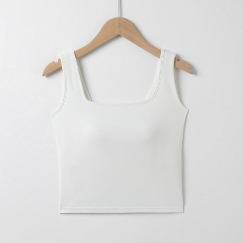 Viscose with bra Tank Top backless & breathable Solid PC
