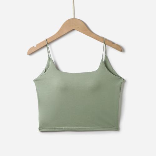 Viscose with bra Camisole flexible & backless Solid PC