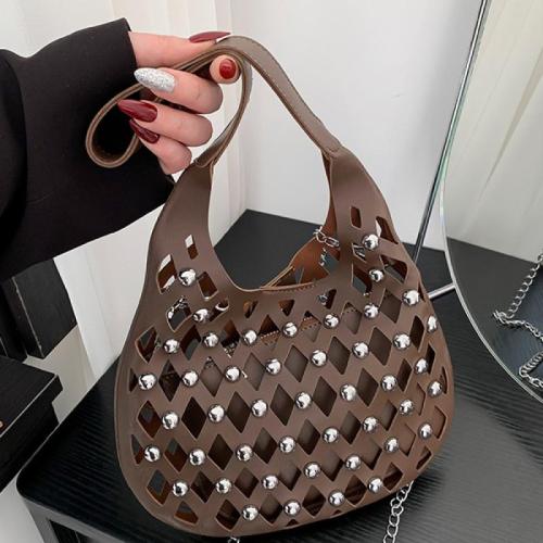 PU Leather Easy Matching Shoulder Bag attached with hanging strap & hollow PC