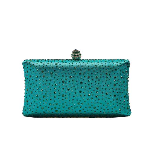 PU Leather Easy Matching & Evening Party Clutch Bag with rhinestone Solid PC