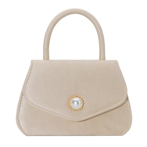 Suede Easy Matching Handbag with chain Apricot PC