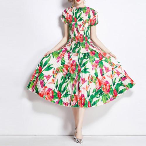 Polyester Zweiteiliges Kleid Set, mehr Farben zur Auswahl,  Festgelegt