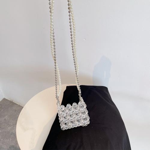 Acrylic & ABS & Plastic Pearl Easy Matching Crossbody Bag Mini PC