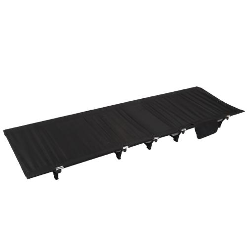 Aluminium Alloy & Oxford Outdoor Foldable Bed durable black PC