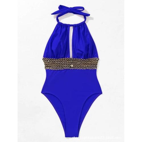 Polyamide & Polyester One-piece Swimsuit backless & padded PC